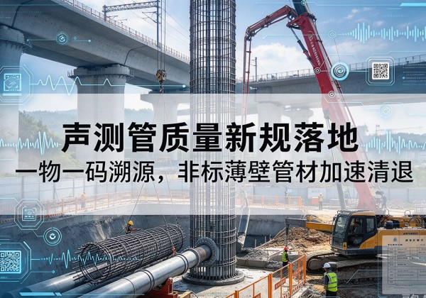 垫江声测管质量新规落地，一物一码溯源，非标薄壁管材加速清退